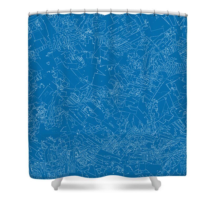 Art Shower Curtain featuring the digital art Empechaient by Jeff Iverson