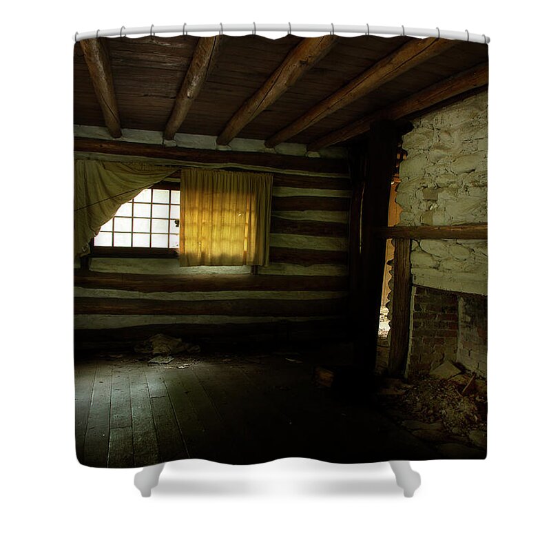 Abandoned Home Shower Curtain featuring the photograph Emptiness by Mike Eingle