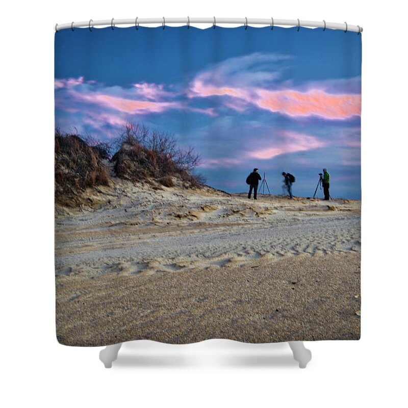 Landscapes Shower Curtain featuring the photograph End of Day by Donald Brown