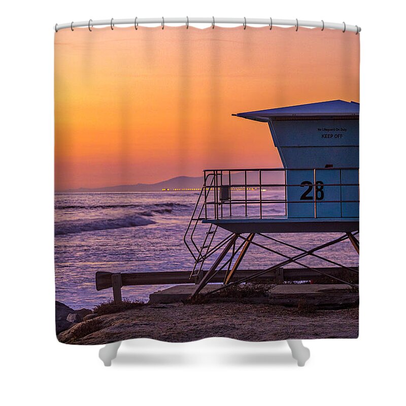 Beach Shower Curtain featuring the photograph End of Summer by Peter Tellone