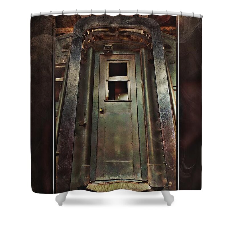 Savannah Shower Curtain featuring the photograph End of the Line by Stoney Lawrentz