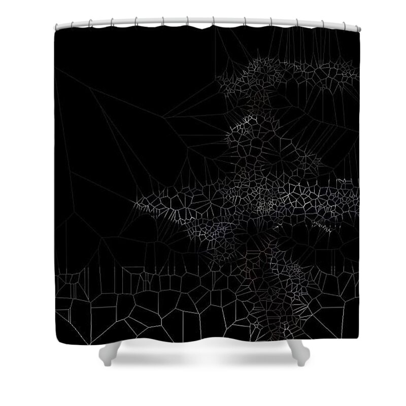 Vorotrans Shower Curtain featuring the digital art Energy by Stephane Poirier