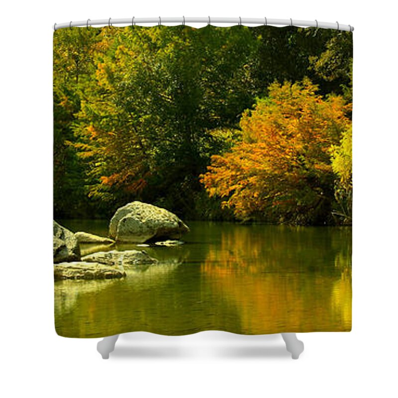 Michael Tidwell Photography Shower Curtain featuring the photograph English Crossing by Michael Tidwell