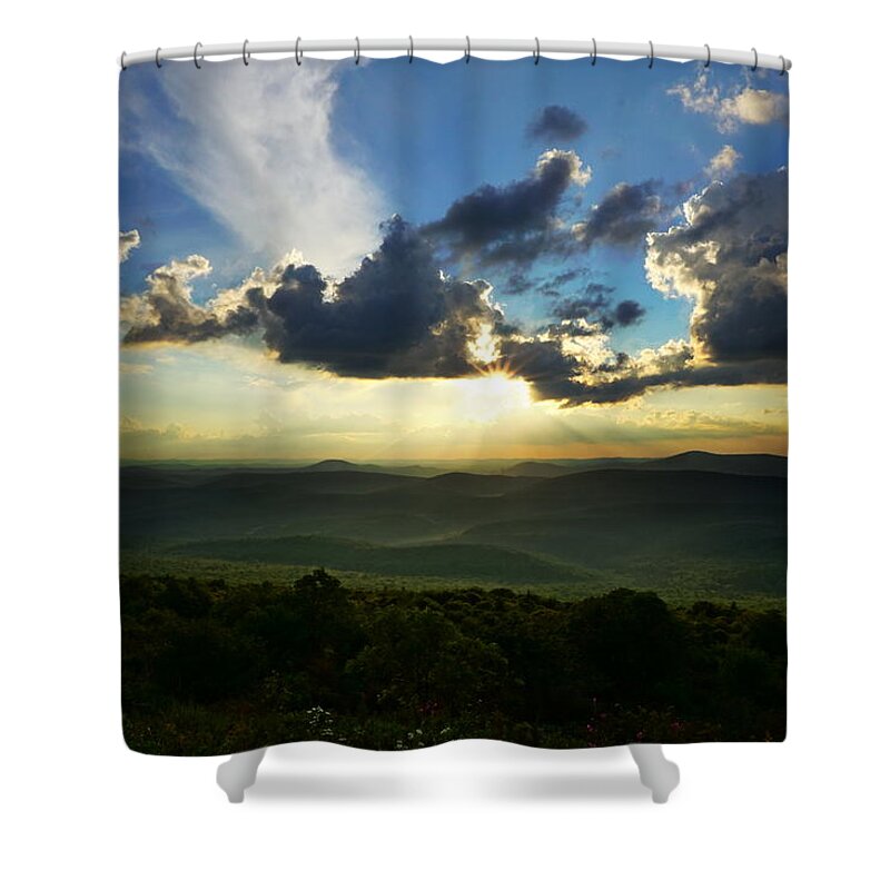 Sunset Shower Curtain featuring the photograph Turbulence by Amanda Jones