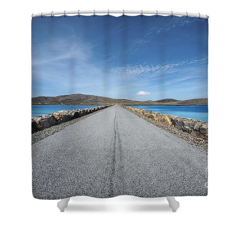 Eriskay Shower Curtain featuring the photograph Eriskay To South Uist by Smart Aviation