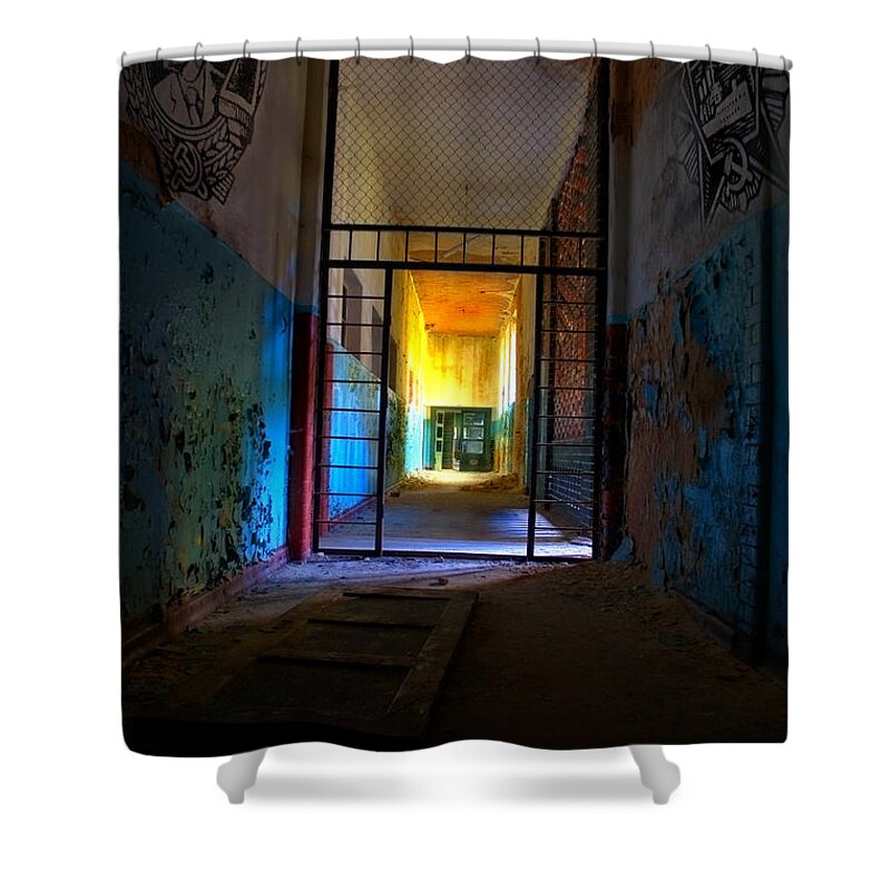 Abandoned Shower Curtain featuring the photograph Escaped by Nathan Wright