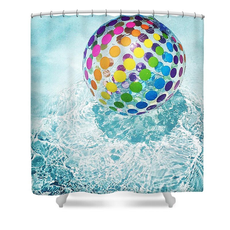 Pool Shower Curtain featuring the photograph Escaping the Heat by Melisa Elliott