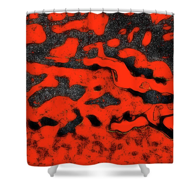 Abstract Shower Curtain featuring the photograph Essence of Snake by Gina O'Brien