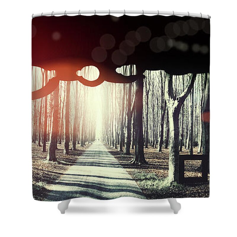 Eternity Shower Curtain featuring the photograph Eternity, Conceptual Background by Ariadna De Raadt