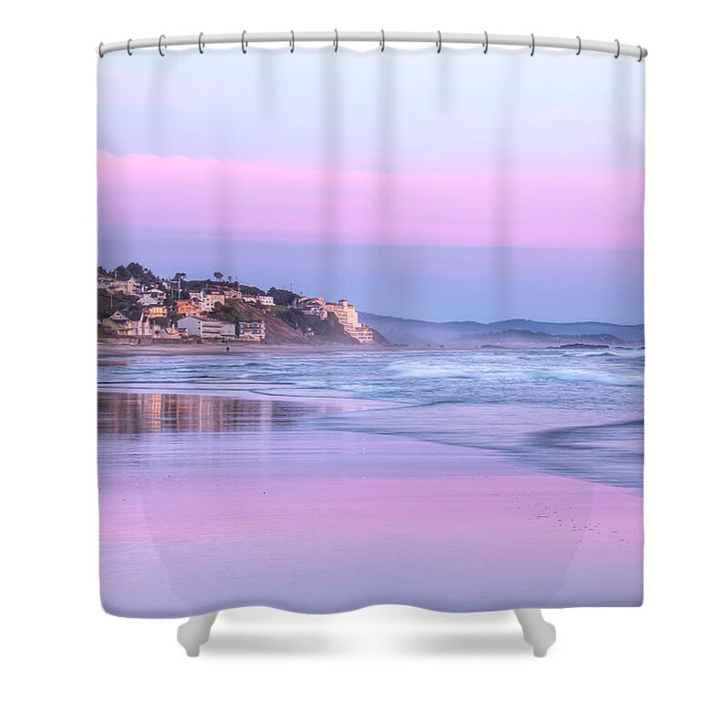 Sunset Shower Curtain featuring the photograph Evening Blues 0104 by Kristina Rinell