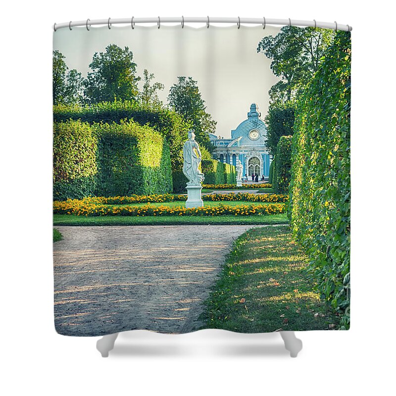 Old Shower Curtain featuring the photograph Evening In Classic Park by Ariadna De Raadt