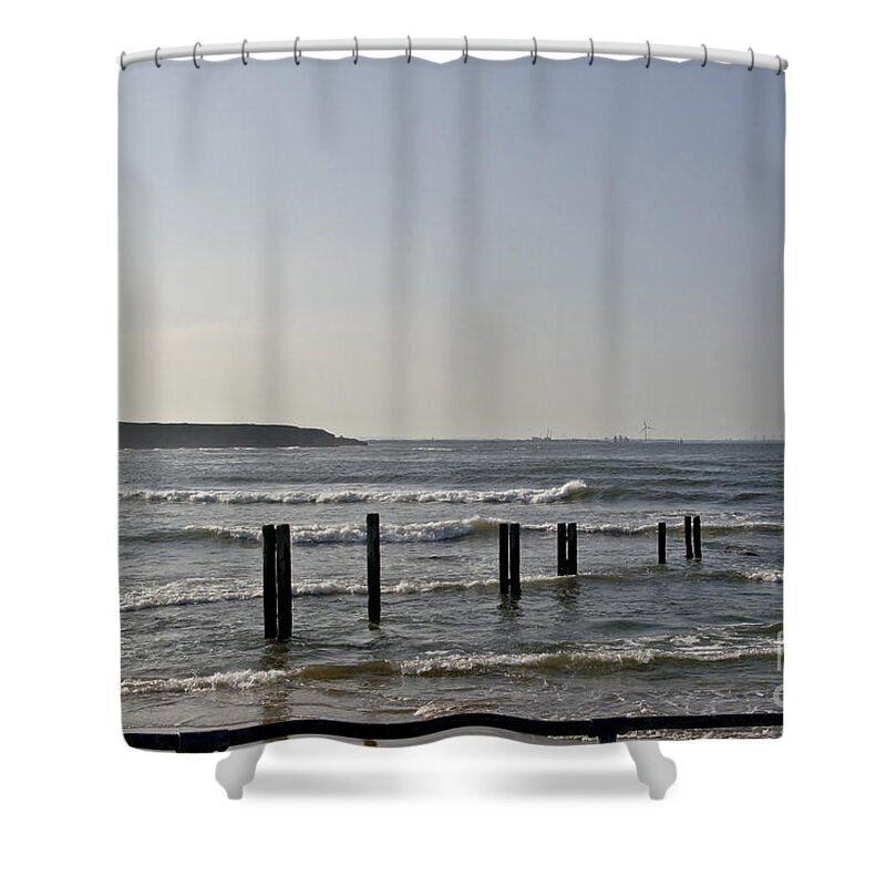 Waves Shower Curtain featuring the photograph Evening Seascape. by Elena Perelman