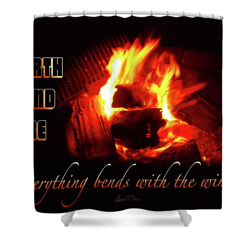  Shower Curtain featuring the photograph Everything Bends With The Wind by Robert J Sadler