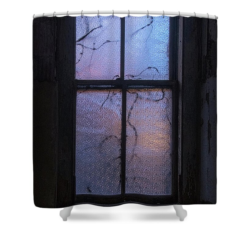 Jersey City New Jersey Shower Curtain featuring the photograph Exam Room Window by Tom Singleton