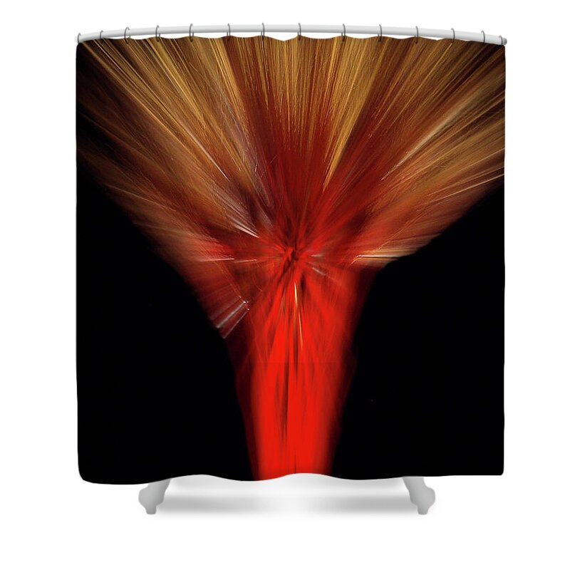 Color Shower Curtain featuring the photograph Exotic Wheat in Red by Frederic A Reinecke