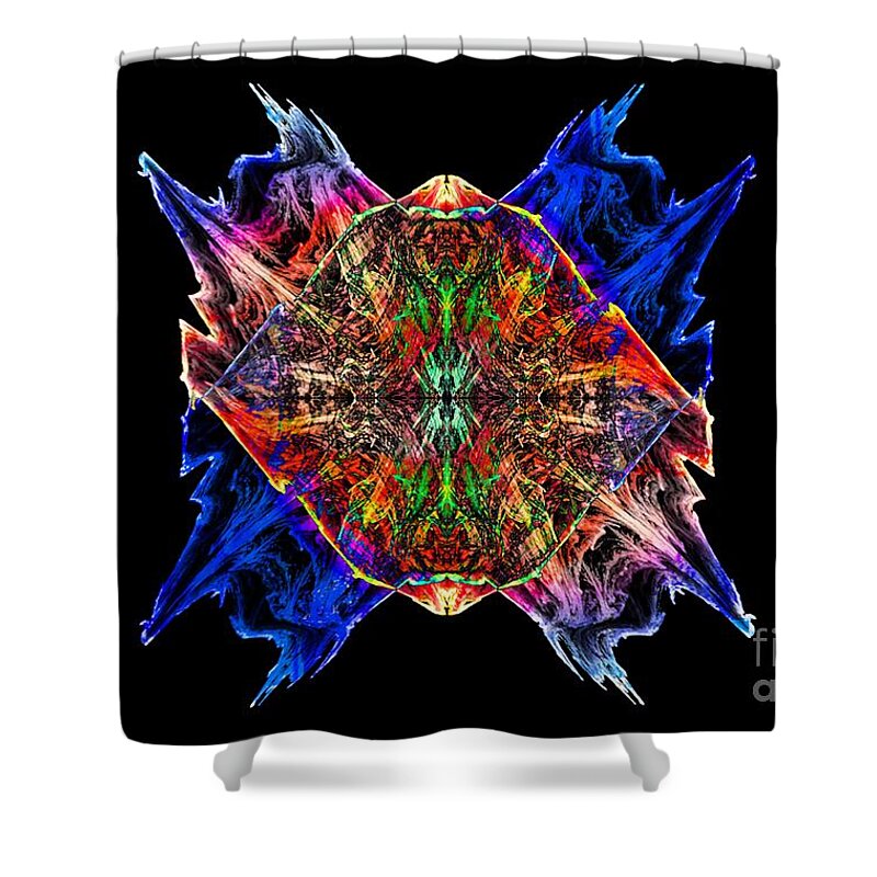 Fractals Shower Curtain featuring the photograph Experiment 12 by Geraldine DeBoer