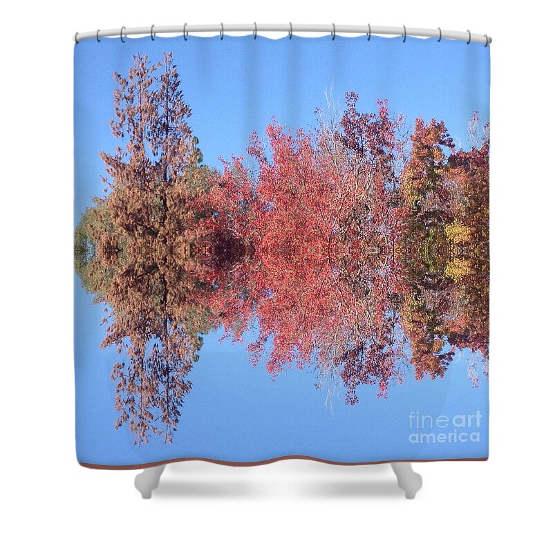 Hues Shower Curtain featuring the photograph Explosion of Autumn Leaves by Nora Boghossian