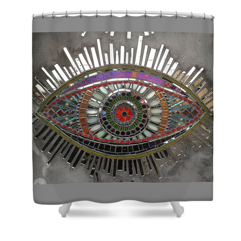 Nola Shower Curtain featuring the photograph Eye See A Mosaic by Michael Hoard