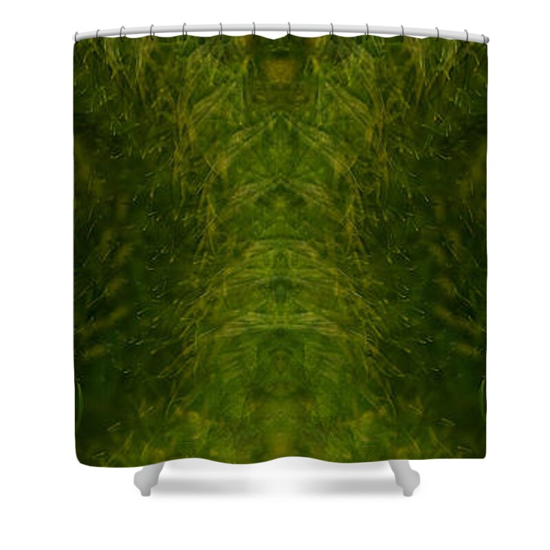 Panorama Shower Curtain featuring the photograph Eyes of the Garden-2 by Doug Gibbons