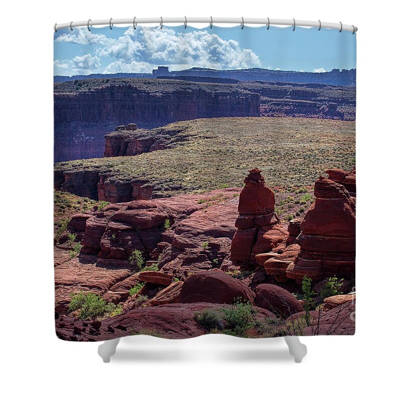 Canyonlands National Park Landscape Shower Curtain featuring the photograph Eyewitness to Creation by Jim Garrison