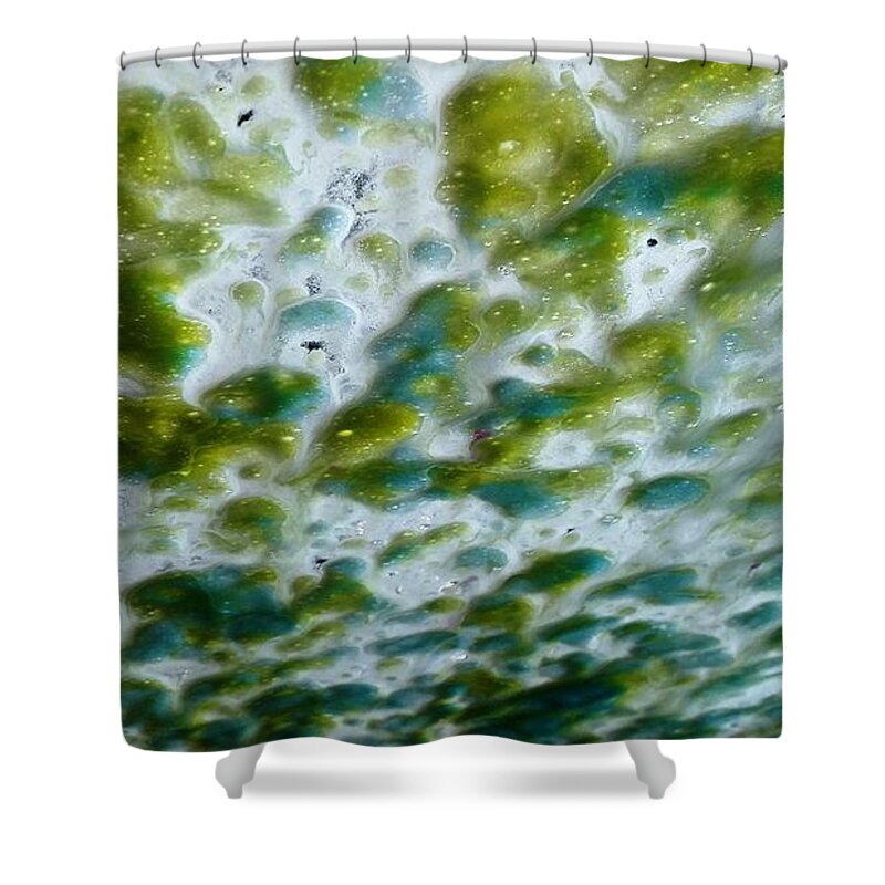 Abstract Shower Curtain featuring the photograph Fabulous in Foam by Caryl J Bohn