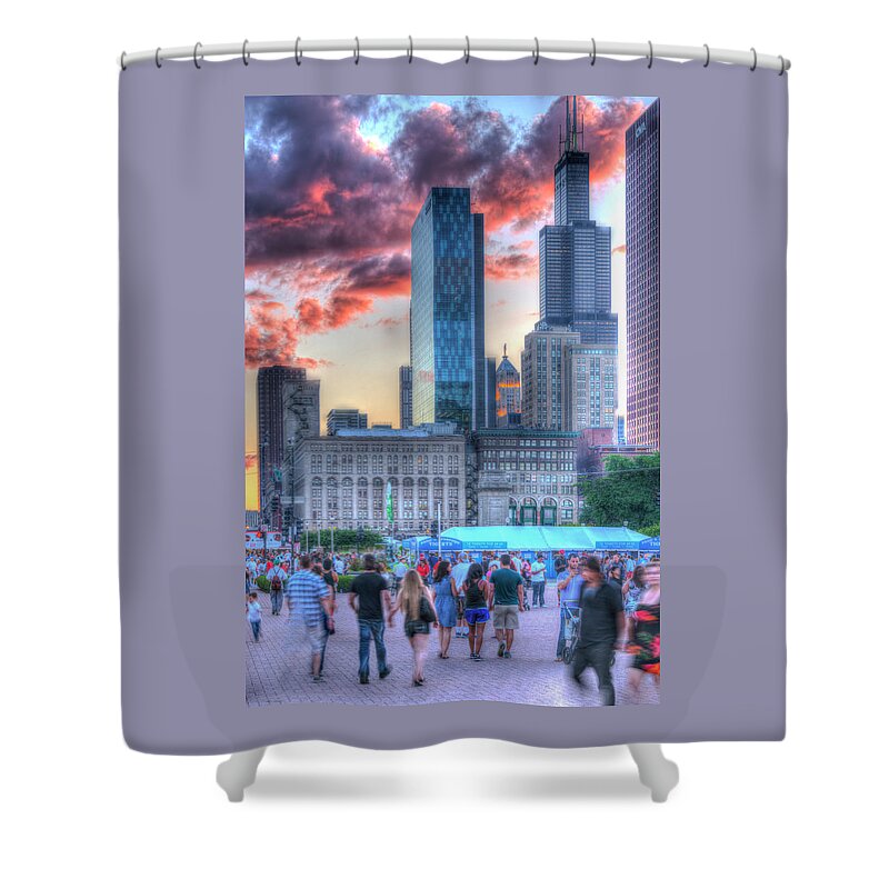Chicago Shower Curtain featuring the photograph Fade In - Fade Out by John Roach