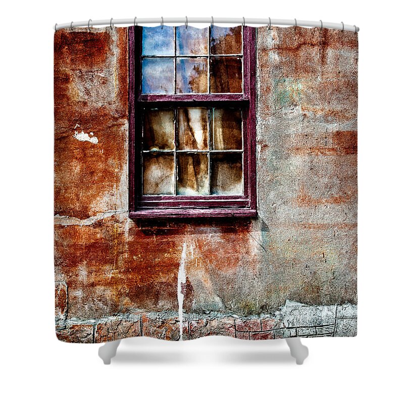Window Shower Curtain featuring the photograph Faded Over Time 2 by Christopher Holmes