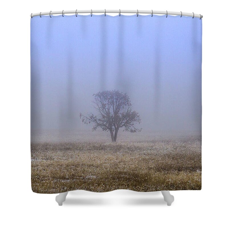 Fog Shower Curtain featuring the photograph Fading Away by Jen Manganello