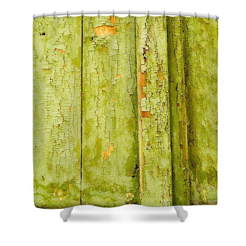 Abstract Shower Curtain featuring the photograph Fading Old Paint by John Williams