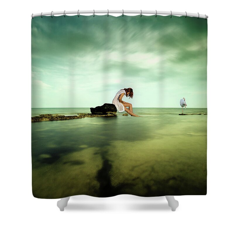Flamingo Shower Curtain featuring the photograph Fairy Tale by Stelios Kleanthous