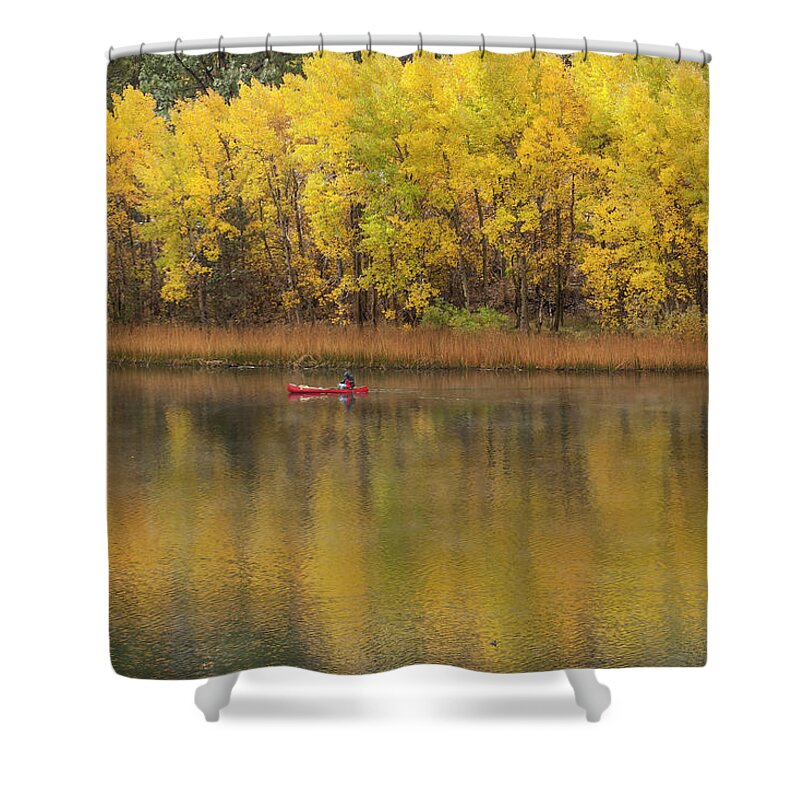 Fall Shower Curtain featuring the photograph Fall Fishing by Duncan Selby