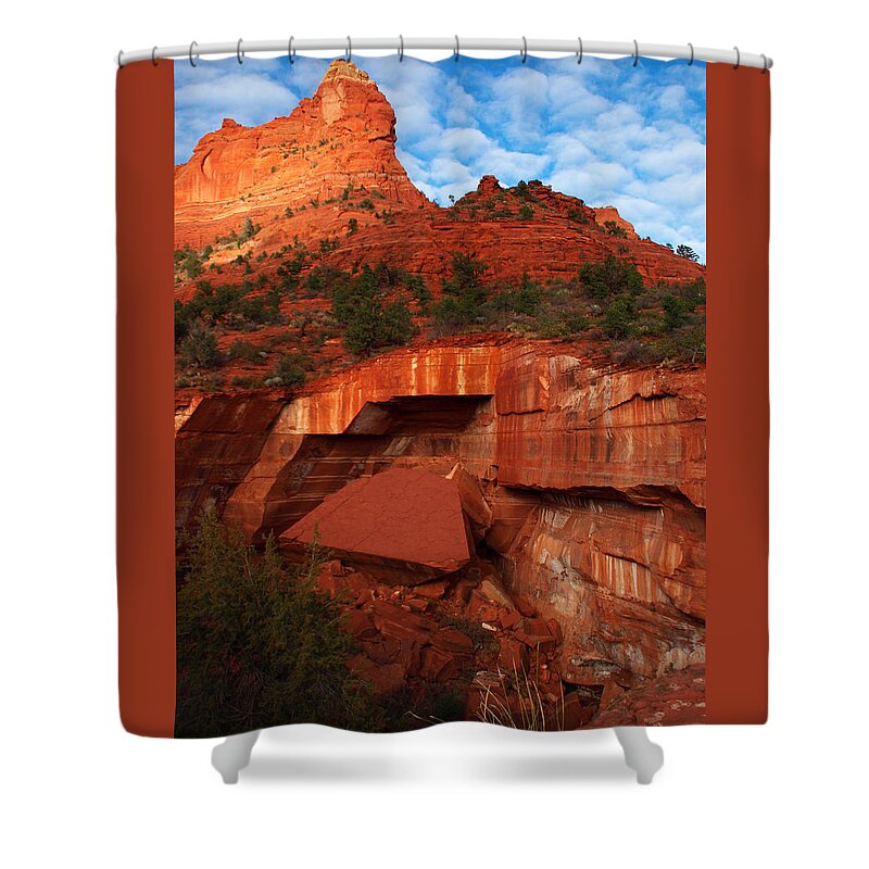 Peterson Nature Photography Shower Curtain featuring the photograph Fallen by James Peterson