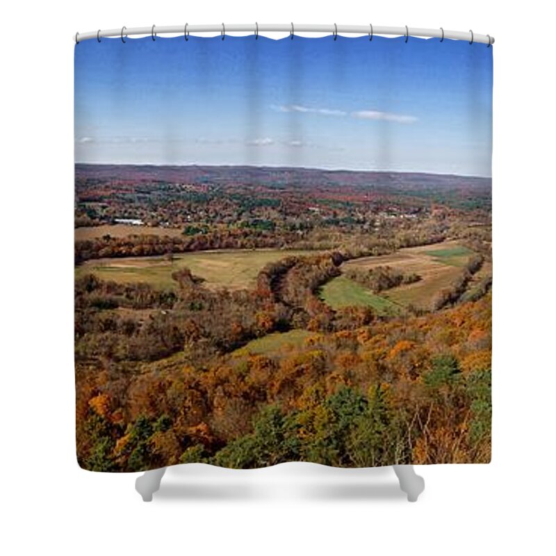 Simsbury Shower Curtain featuring the photograph New England by Buddy Morrison