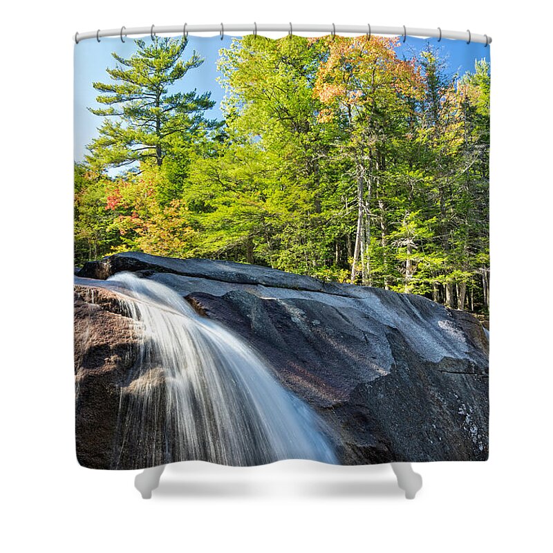 Diana's Baths Nh Shower Curtain featuring the photograph Falls Diana's Baths NH by Michael Hubley