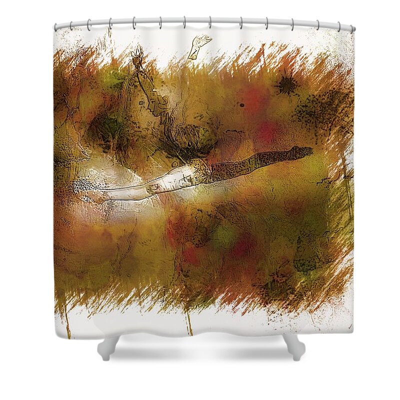 Untitled Shower Curtain featuring the photograph Falls by Jean Francois Gil