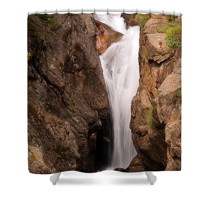 Waterfall Shower Curtain featuring the photograph Falls on Falling River by Bon and Jim Fillpot