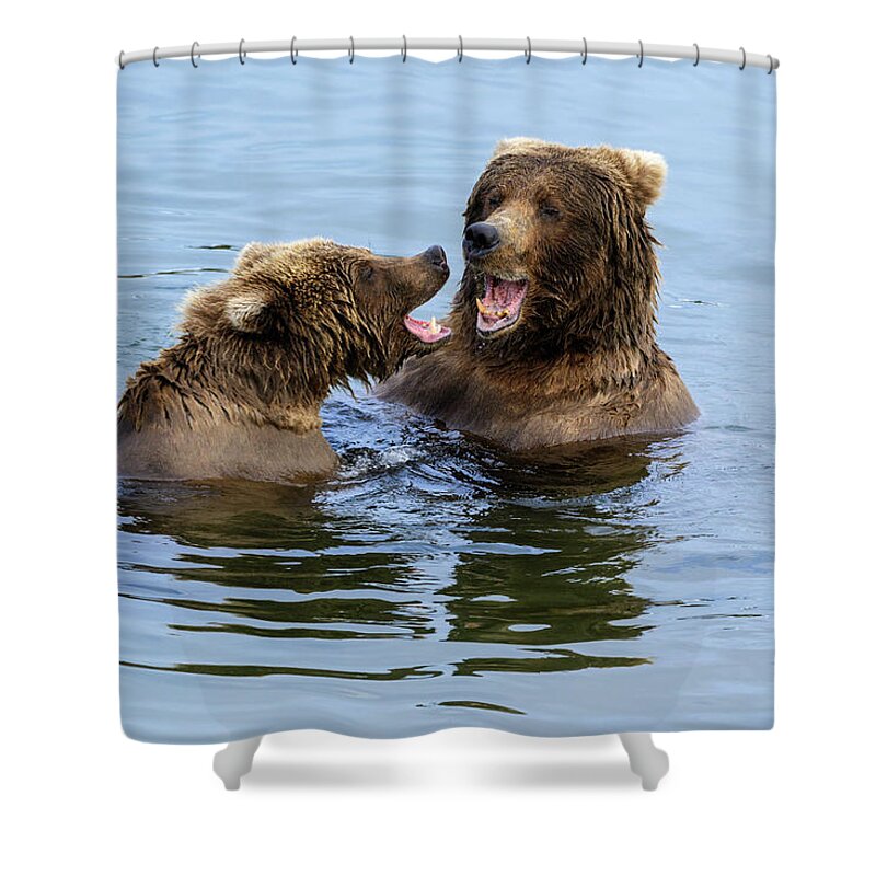 Family Shower Curtain featuring the photograph Family by Chad Dutson