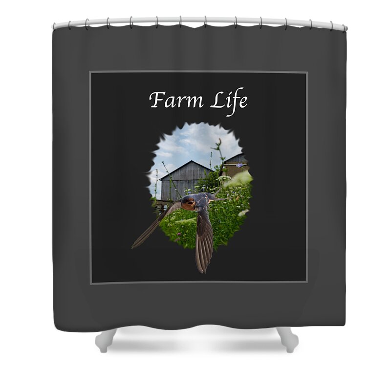 Farm Shower Curtain featuring the photograph Farm Life by Holden The Moment