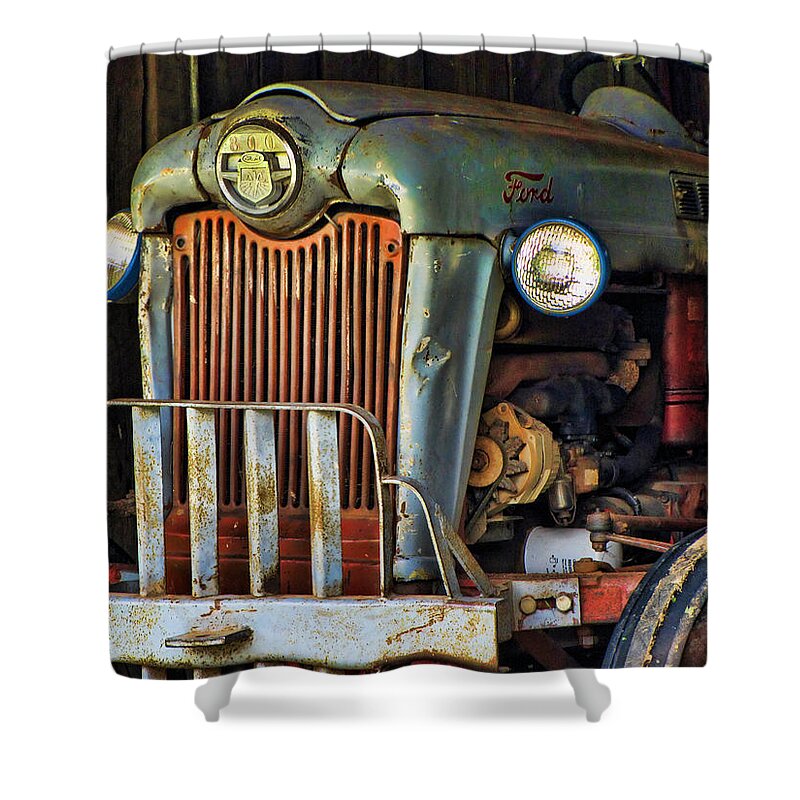 Tractor Shower Curtain featuring the photograph Farm Tractor Two by Ann Bridges