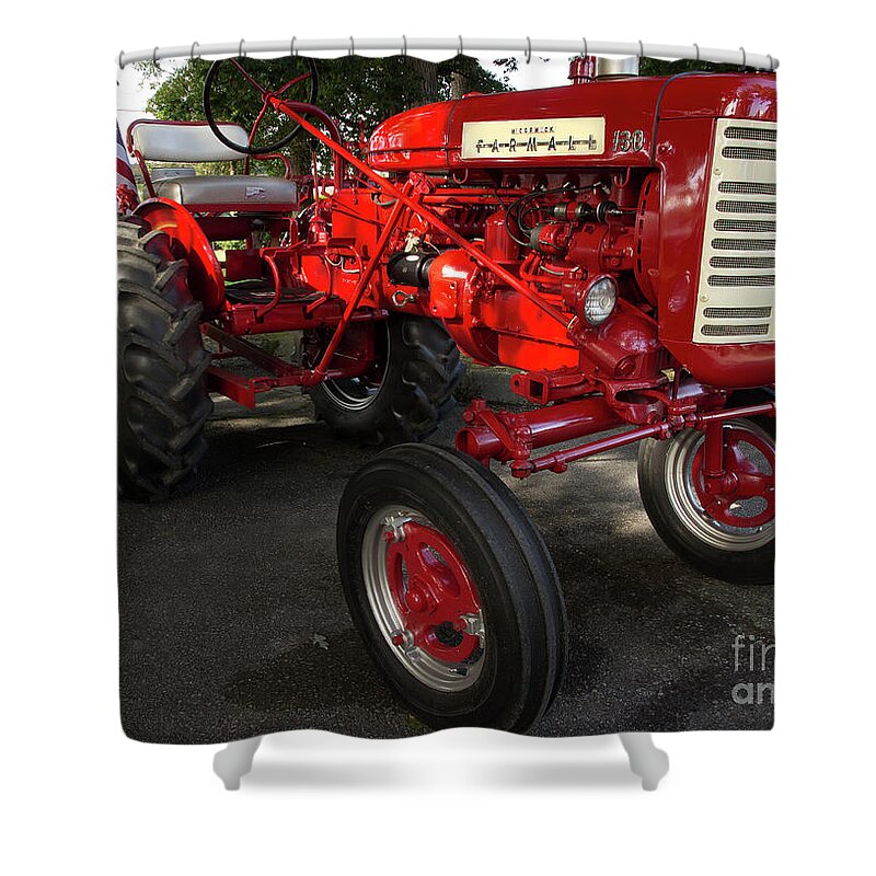 Tractor Shower Curtain featuring the photograph Farmall 130 by Mike Eingle