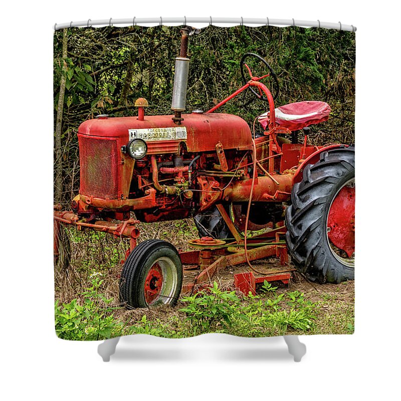 Christopher Holmes Photography Shower Curtain featuring the photograph Farmall Cub by Christopher Holmes