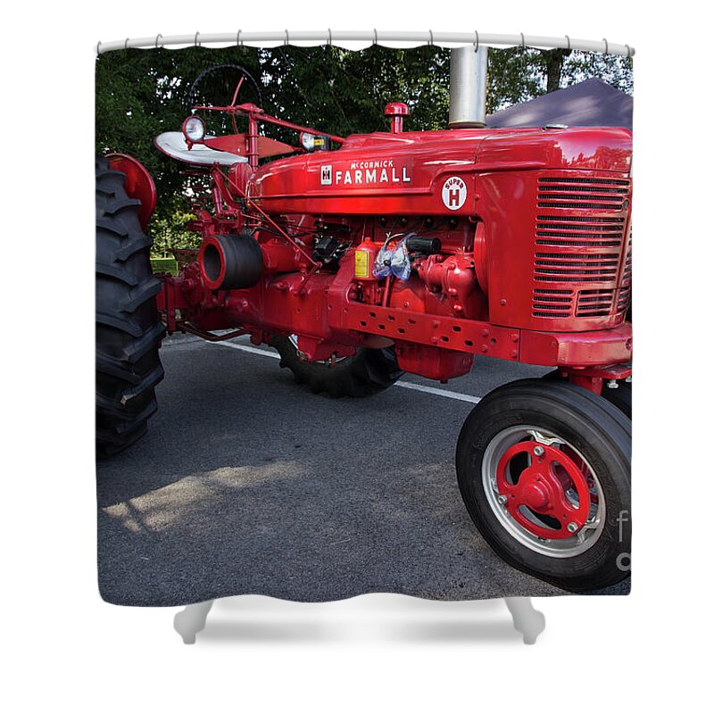 Tractor Shower Curtain featuring the photograph Farmall H by Mike Eingle