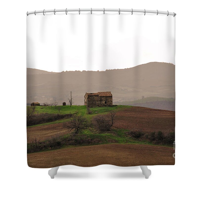 Farmhouse Shower Curtain featuring the photograph Farmhouse by Ilaria Andreucci