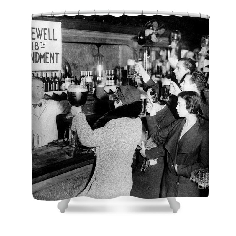 Prohibition Guardsmen Shower Curtain featuring the photograph Farewell 18th Amendment by Jon Neidert