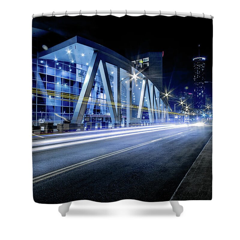 Atlanta Shower Curtain featuring the photograph Fast Break by Kenny Thomas