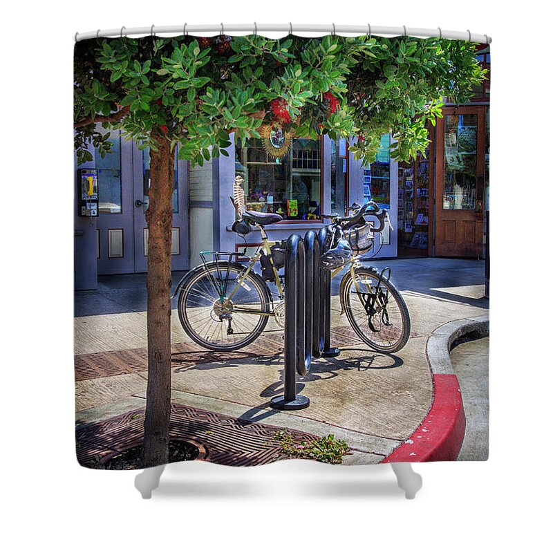 American Shower Curtain featuring the photograph Feather Bicycle by Craig J Satterlee