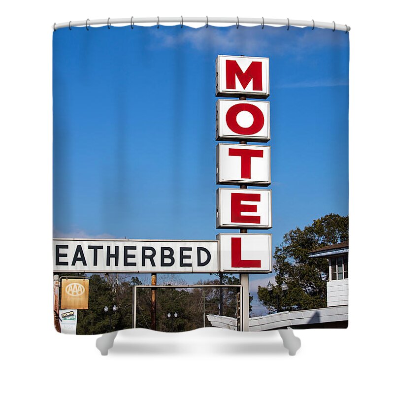 Motel Shower Curtain featuring the photograph Featherbed Motel by Charles Hite