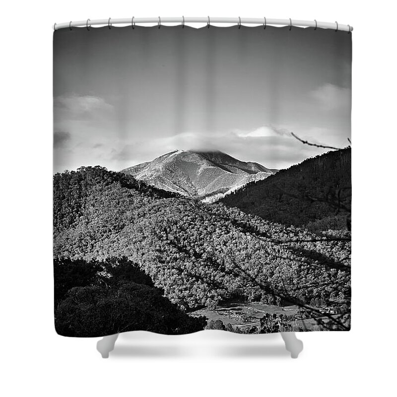 Snow Shower Curtain featuring the photograph Feathertop by Mark Lucey