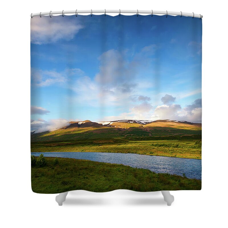 Landscape Shower Curtain featuring the photograph Feel The Warmth by Philippe Sainte-Laudy