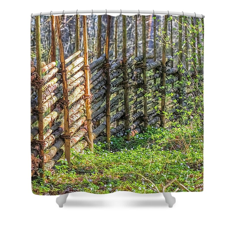 Fence Shower Curtain featuring the photograph Fence May 2016 by Leif Sohlman